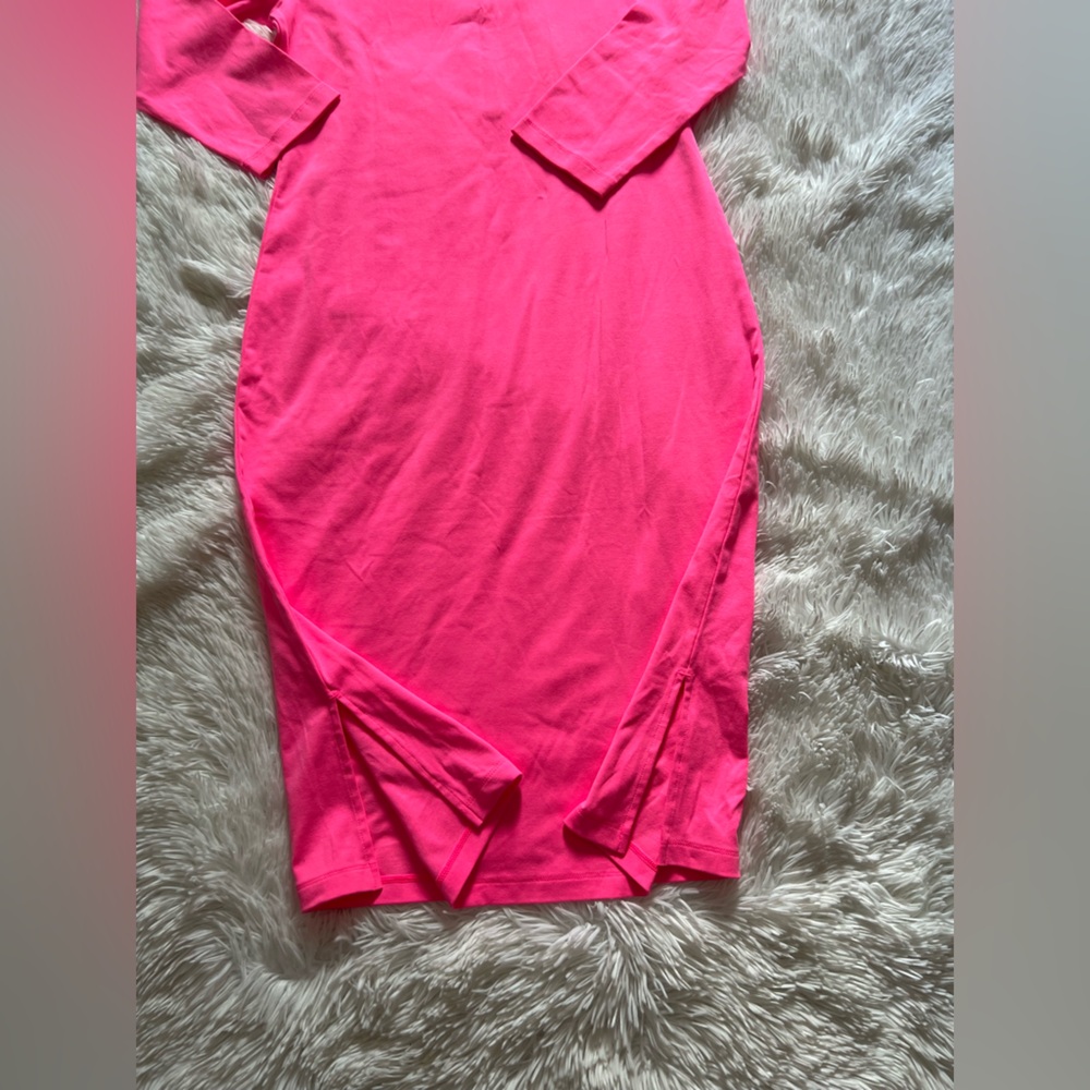 Lilly Pulitzer Bright Pink Long Sleeve Dress - Picture 9 of 11